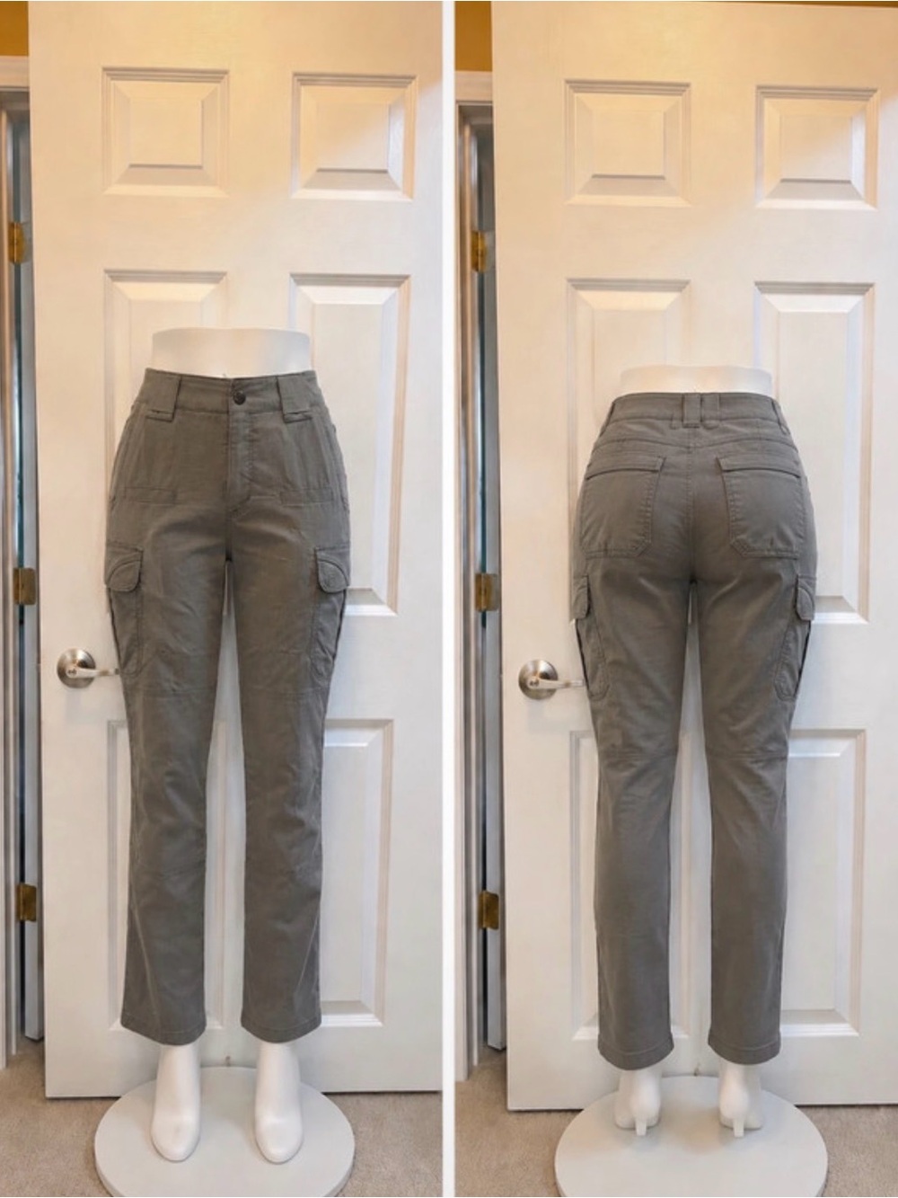 5.11 Tactical Women’s Gray Cargo Pants - Slim Straight Utility